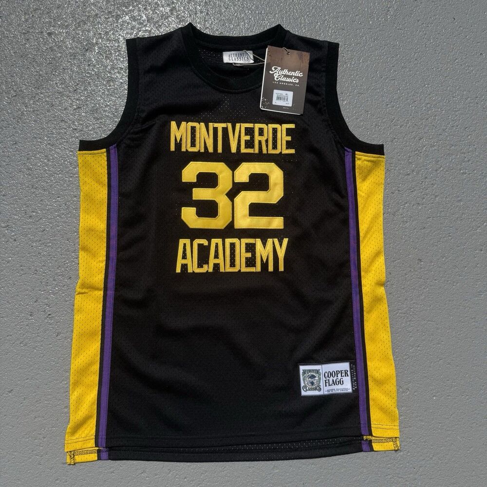 Men’s Cooper Flagg Montverde Academy High School Jersey Black XL